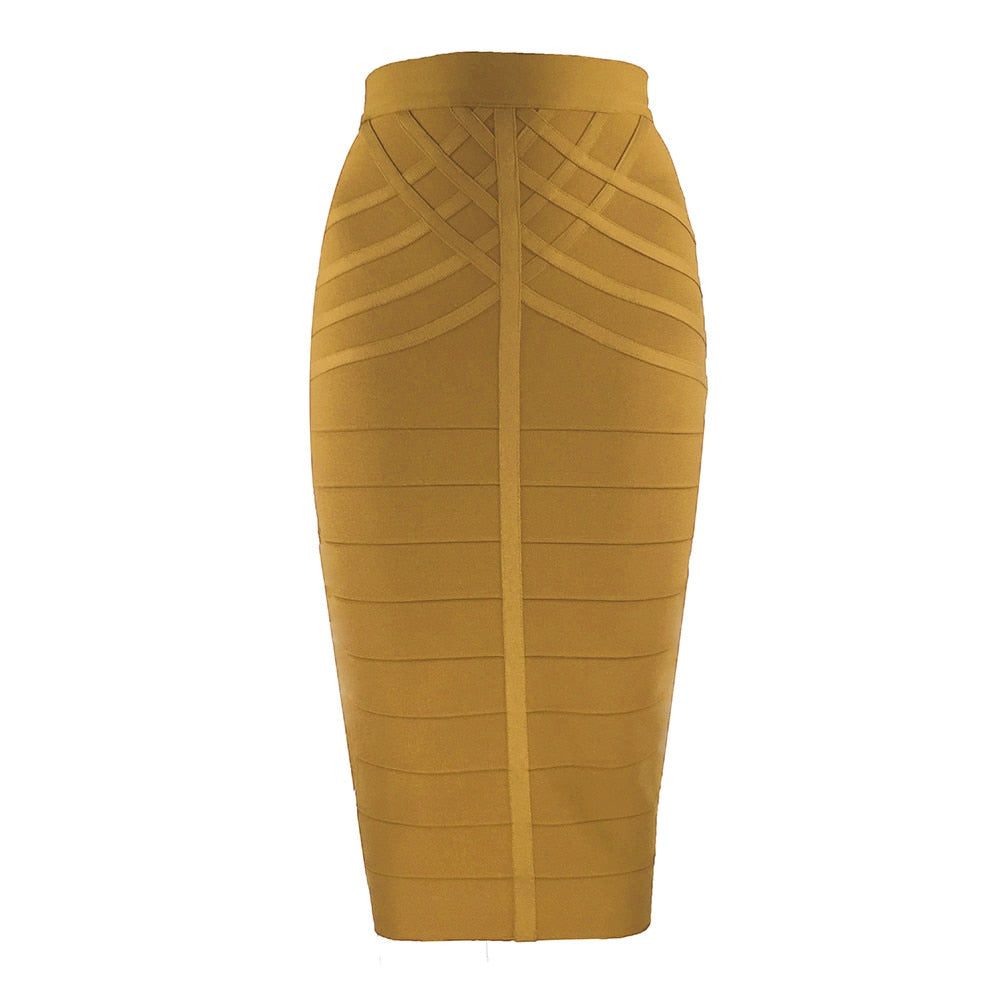 Bandage midi skirt