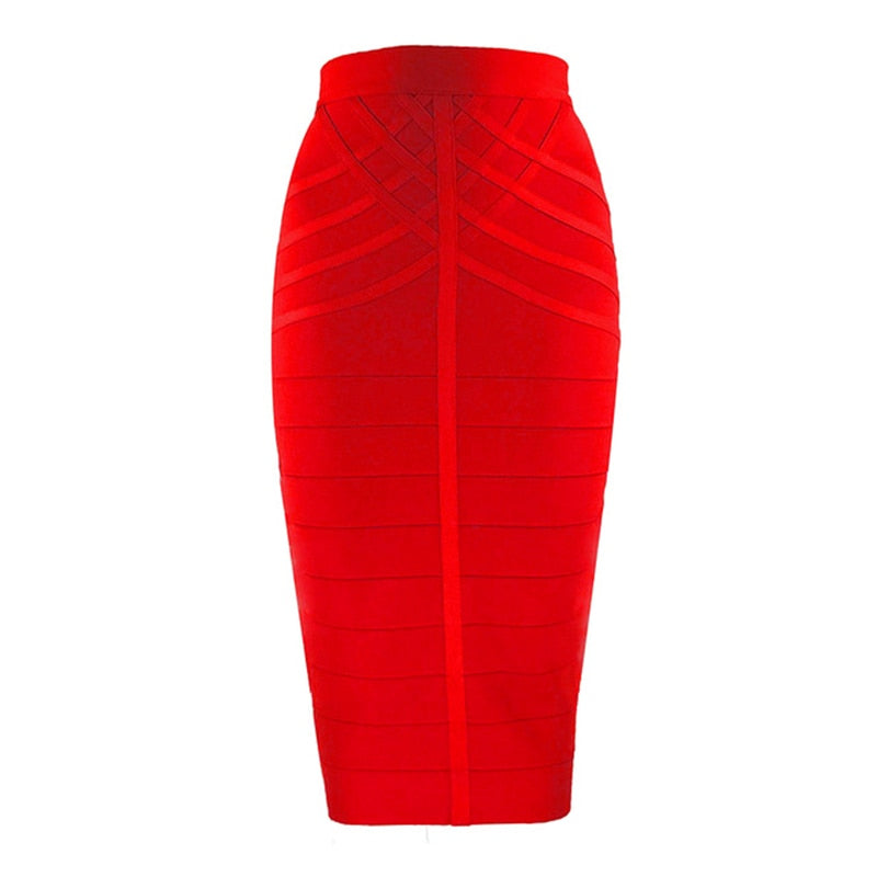 Bandage midi skirt