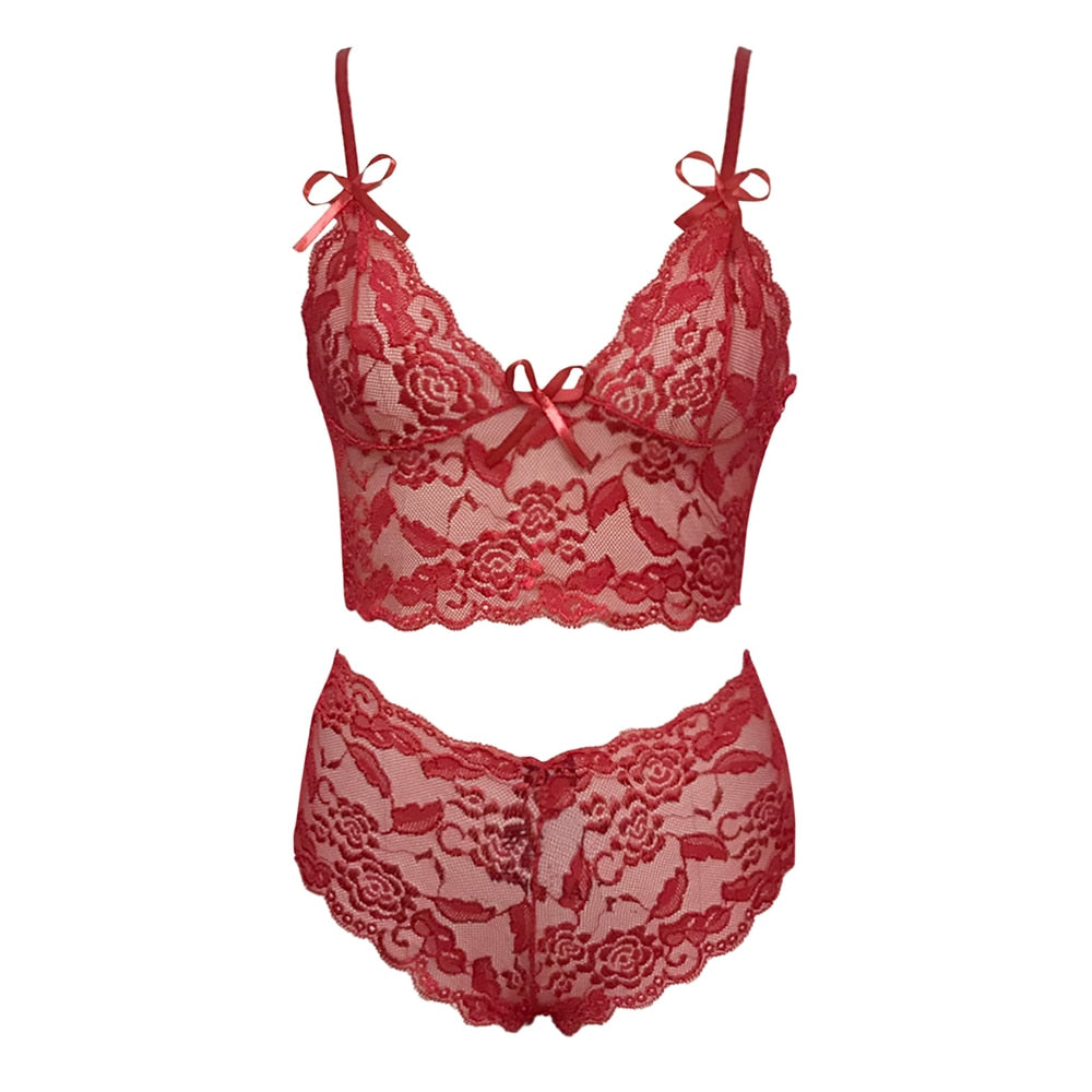 LINGERIE SEXY CONJUNTO SOUTIEN E SHORTINHO