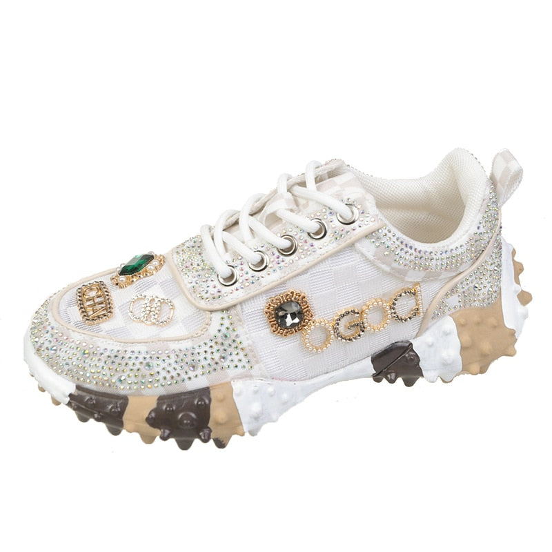 LUXURY SNEAKERS AND BOOTS WITH JEWELRY